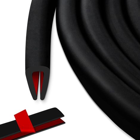 Selbstklebender EPDM Kantenschutz U-Profil Gummidichtung Schwarz 3m (1/5)