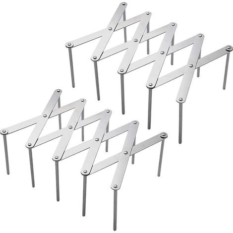 Porte-couvercles, lot de 2 supports de rangement multifonctionnels en acier inoxydable, organisateur d'ustensiles de cuisine pour ranger casseroles, couvercles en verre et planches à découper (1/5)