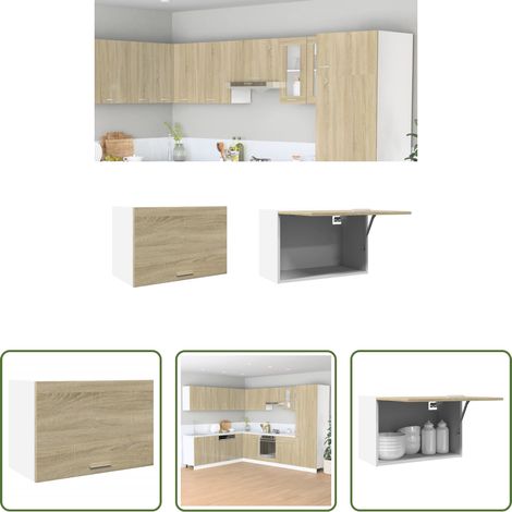 vidaXL Holzregal - Hängeschrank Lyon Sonoma-Eiche 60x31x40 cm Holzwerkstoff (1/5)