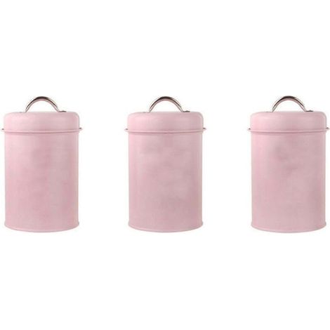 Boîte De Rangement - Fer Galvanisé - 1200 Ml - Cuisine Bureau Intérieur - Lot De 3 (1/5)