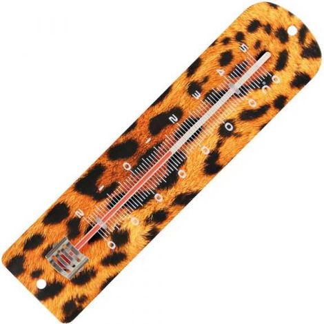 Thermomètre métal imprimé guepard. Spear & Jackson (1/3)
