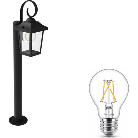 Philips Buzzard Lampione da Gardino E27 (Nero) - Philips LED SceneSwitch E27 Dimmerabile (1/5)