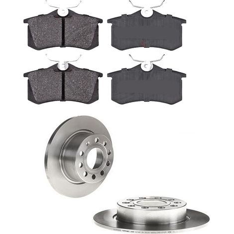 KIT FRENI POSTERIORI compatibile con VW CADDY III MVP / SPACE WAGON (2KB,2KJ,2CB,2CJ) - DISCHI + PASTIGLIE OEM: P 85 020 , P 85 114 , P 85 073 / 17520 , 18117 , 17547 /SOSTITUZIONE DIRETTA/BASSA POLVE (1/5)
