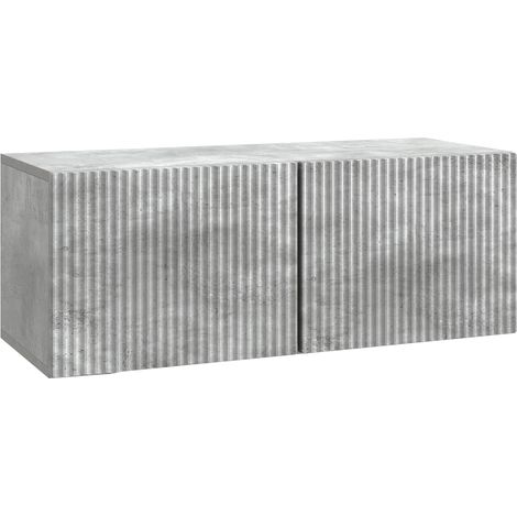Maison Exclusive - Mobile Porta TV da Muro Grigio Cemento 78,5 x 31 x 30 cm (1/5)