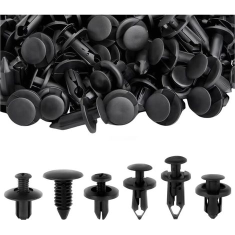 190 Pcs Kit De Clips de Fixation pour Voiture, Ensemble Complet de Clips de Fixation, Clips de Protection de Carrosserie pour Panneau Porte Et Pare-Chocs, Convient à La Plupart Des Véhicules (1/5)