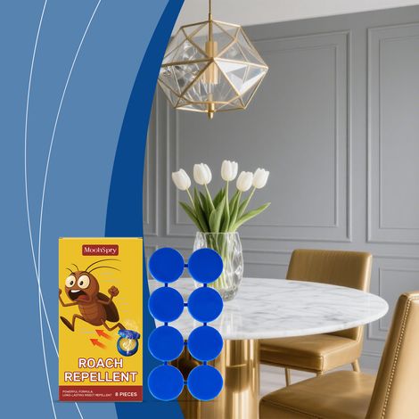 Cockroach bait patches for everyday home use, bedroom, living room, kitchen - convenient cockroach bait patches (8 patches each), adhesive backing (8 patches). -- BIEMMEDUE (1/5)