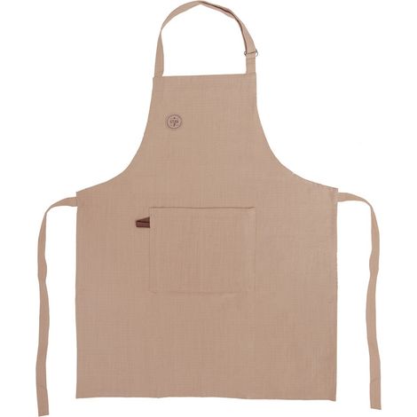 Grembiule da cucina in cotone, con lacci, protettivo, per cucinare, marrone, pezzi (1/4)