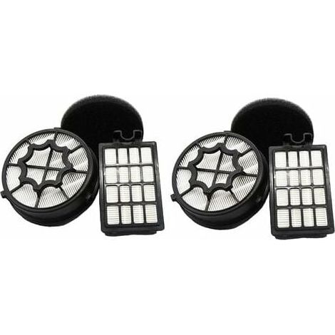 Filtre Aspirateur - Compatible AEG AEF 112 EF112B - Filtration Fine Anti-Poussière et Anti-Poils - Pour Air Intérieur Pur - Lot de 2 (1/5)