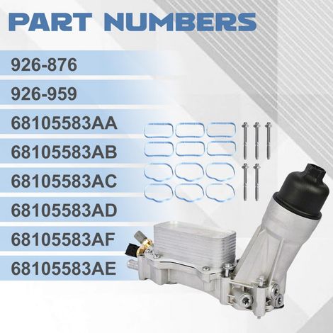 926-959 926-876 5184294AE 68105583AF Ölkühler aus Aluminium, passend für Dodge (1/4)