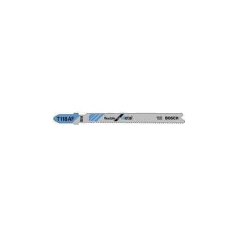 Bosch – Lame de scie sauteuse flexible pour métal – Longueur 92 mm – Lot de 5 – Utilisable sur tôles minces de 1 à 3 mm