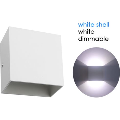 6-W-LED-Würfelwandleuchte (85–265 V Wechselstrom), modernes COB-Design, für Flur, Treppenhaus, Schlafzimmer, Eingangsbereich, Veranda