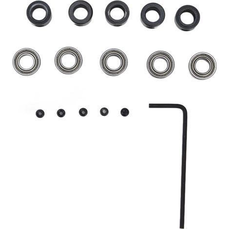 Kit de 5 outils de rechange pour fraise à profiler, roulements en acier et guides à billes à montage inférieur (1/5)