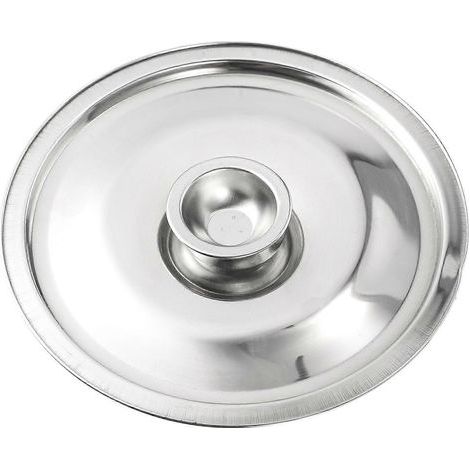 16 cm Edelstahl-Gewürzglasdeckel (1 Stück) – 16 x 16 cm – Silber (1/4)