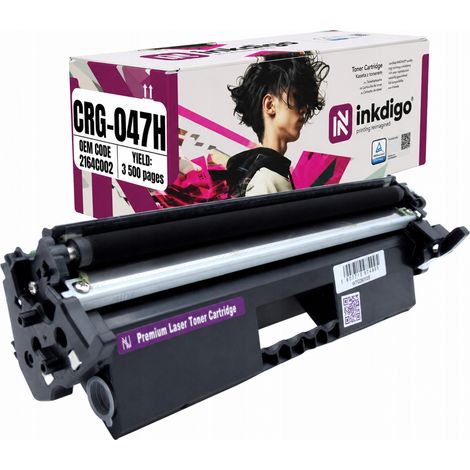 Toner Inkdigo CRG047H compatibile con Canon i-Sensys LBP-112 MF112 MF112wf, certificato TÜV. (1/5)