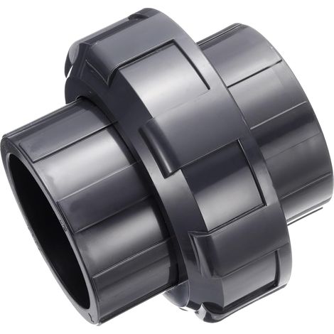 Raccord De Tuyau En PVC Union 3" Raccord D'Union Gris Foncé (1/5)