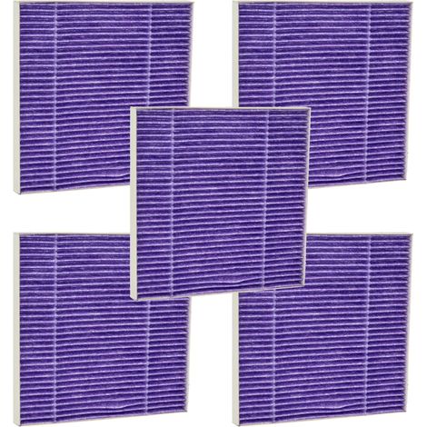 vhbw 5x Staubsaugerfilter kompatibel mit Hitachi CV T 190 A, T 190 Eco Staubsauger - HEPA-Filter Weiß Lila (1/4)