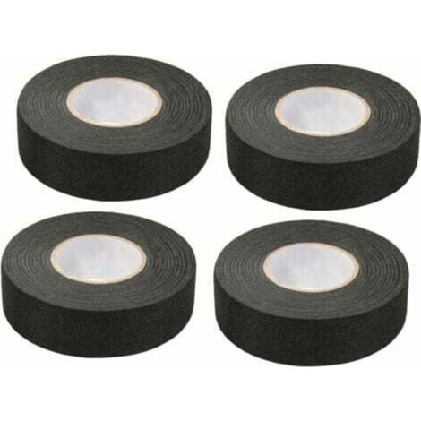 Pieces Black Automotive Adhesive Tape (1.5 cm x 15 m) - Car Cloth Tape, High Temperature Adhesive Tape, Heavy Duty Black Tape, Fabric Tape, Car Wiring Harness Tape
