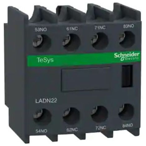 Schneider Electric LADN22 Hilfsschalterblock 2 Schließer, 2 Öffner 1 St. (1/3)