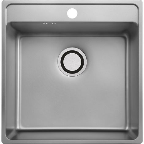 Fregadero de acero inoxidable de un solo seno con sifón besos inox LEN (1/3)