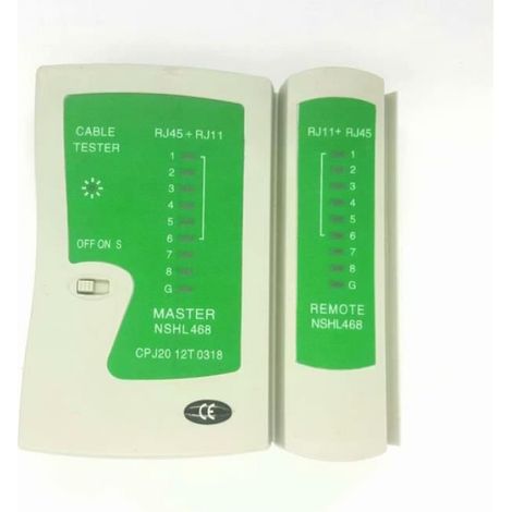 Kabalo Outils de Réseautage Fixés - avec sertisseuse, coupe, testeur de câble pour RJ45 Cat5e RJ11 (1/4)