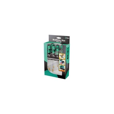Wera Schraubendrehersatz 334/355/6 Schlitz/PZ (1/2)