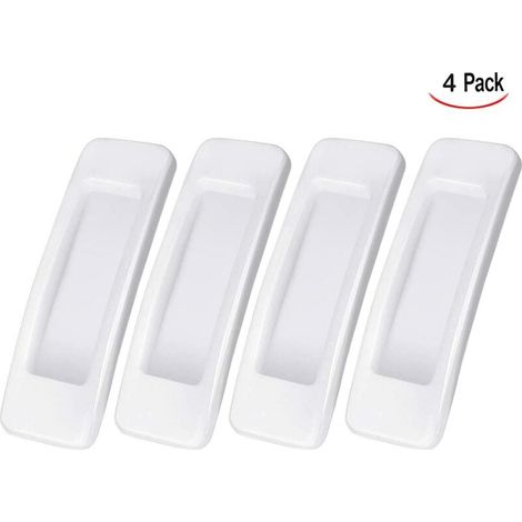 Pieces Self-Adhesive Sliding Door Handle - White, (1/5)