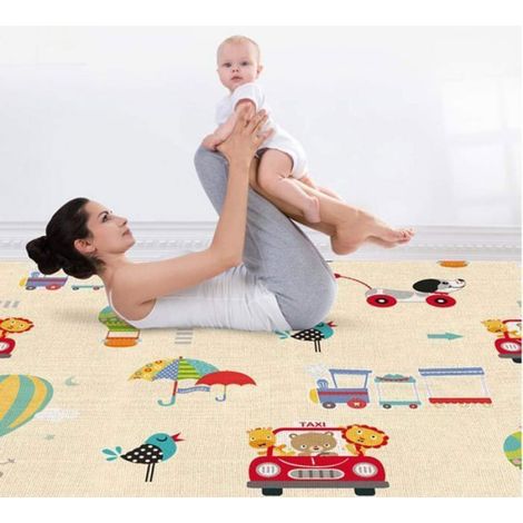1 Tapis de jeu,épais 1cm,pliable,réversible,pour bébé,enfant,sol (1/3)