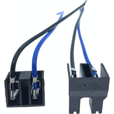 H7-Scheinwerferfassung für Pkw, hochtemperaturbeständiger Keramik-Nylon-Winkelstecker und Reinkupferdraht, Lampenfassung, Abblend- und Fernlichtfassung – JB1159-2P