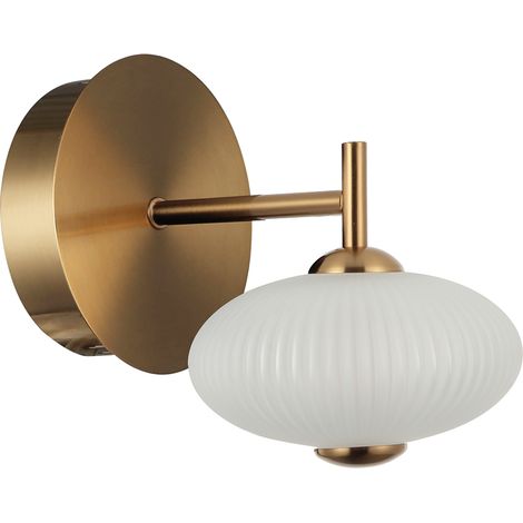 Lámpara de pared LED Nico negra italux WL-8545-1-BK-GD (1/3)