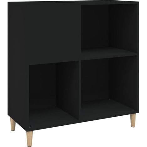 Record Cabinet Black 84.5x38x89 cm Engineered Wood vidaXL (1/5)