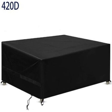 Housse Salon de Jardin, Housse De Protection Salon De Jardin Imperméable, Respirante, Coupe-Vent, Anti-UV, Housse Protection  420D Bache Table De Jardin Exterieur（200x160x70cm) (1/5)