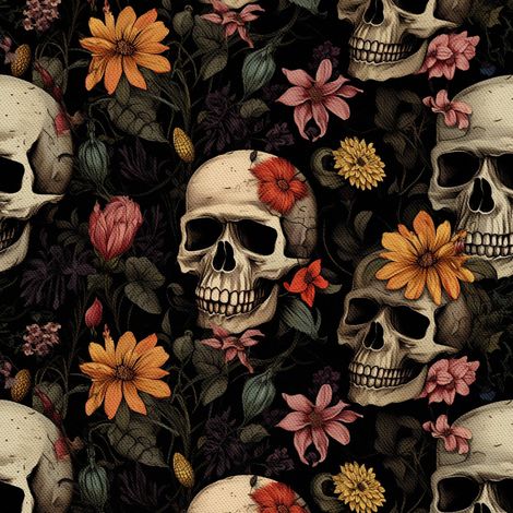 Tela Oxford decorativa para exteriores - Motivo de calavera I DX4808 (1/5)