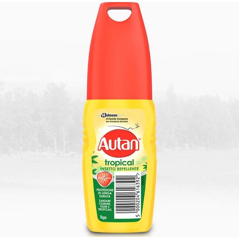 Multipack da 5 autan tropical vapo azione fino a 8 ore confezione da 100 milliliter ciascuno