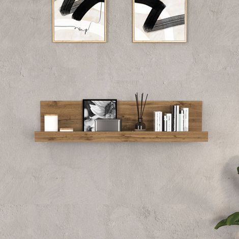 WHOUS Mensola da muro Chronos colore rovere 120x25x28 cm (1/5)