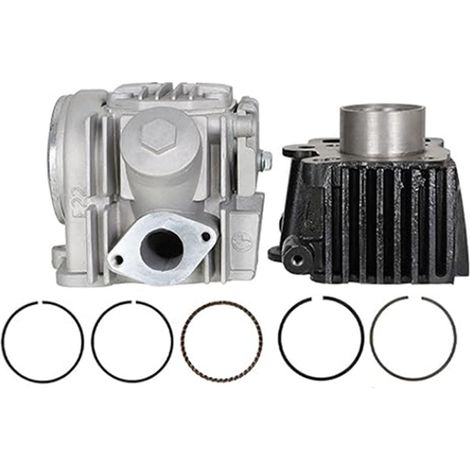 XR50 piston and cylinder head engine parts, compatible with Honda Z50R, XR50 and CRF50. (1/4)