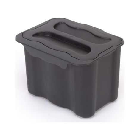 Pattumiera Per Differenziata Ausiliario 5 L Per Cucina, Plastica Grigio Antracite (1/2)