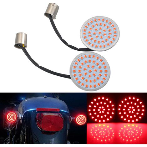 Panneau de clignotants à LED rouges pour modification de moto, compatible avec Harley-Davidson 883 (1/5)