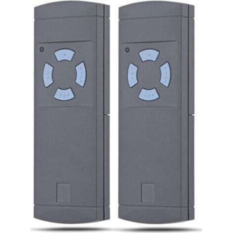 Pack of 2 portable 868 MHz transmitters for Hörmann HS4-868 garage door openers, fixed code for Hörmann HS4-868, HSE4-868 and HSM4-868. (1/4)