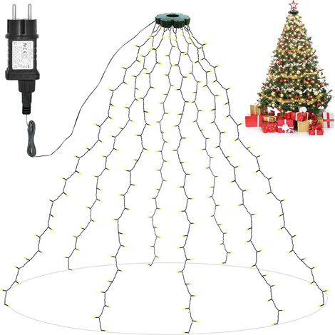 Guirlande Noël LED 2M 280LED Blanc Chaud IP65 Sapin (1/5)