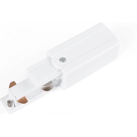 Conector Alimentador Para Carril Trifásico De Superficie - - Blanco (1/4)