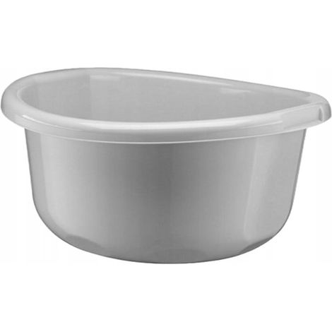 Bol redondo de pl谩stico de 11 l, gris, universal