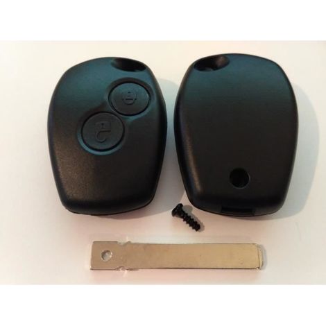 COQUE CLE TELECOMMANDE CLEF BOITIER CLES COMPATIBLE RENAULT / DACIA (1/2)