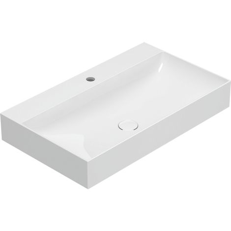 Lavabo en céramique 80x47 cm Globo T-EDGE B6R81BI  Blanc - Céramique (1/4)