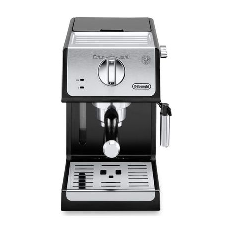 Delonghi – Cafetière à dosettes automatique 1350 W – Pompe ULKA 20 bars – Écran LED et mousseur à lait réglable – Réservoirs amovibles en inox
