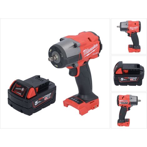 Milwaukee M18 FMTIW2F38-501 Llave de impacto sin cable 18 V 745 Nm 3/8" sin escobillas + 1x batería recargable 5.0 Ah - sin cargador (1/5)