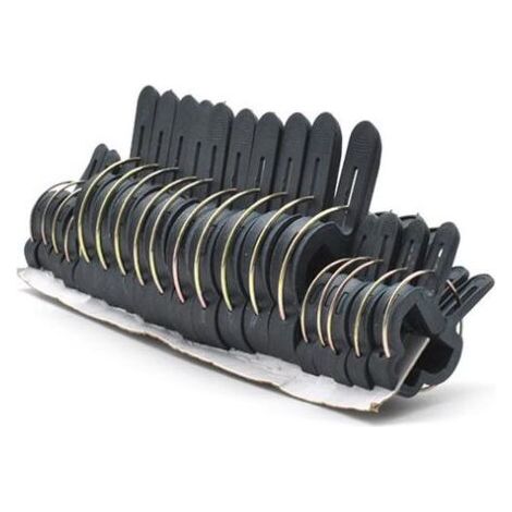 Clips de Plantes Durables, Clip de Support de Jardin, 100 Pièces Clips à Plantes de Jardin, Fixation Plante Clips.(50 Grands Plant Clips, 50 Petits Plant Clips)le noir (1/5)