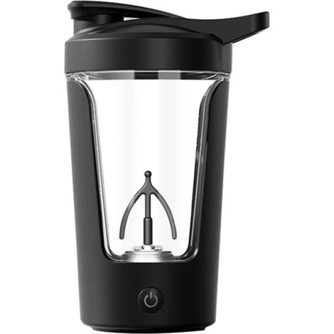 Shaker Electrique - 450 Ml - Moteur 7000 Tpm - Rechargeable Usb Type-C - Sans Bpa - Pour Proteines Et Milkshakes - 1 Piece