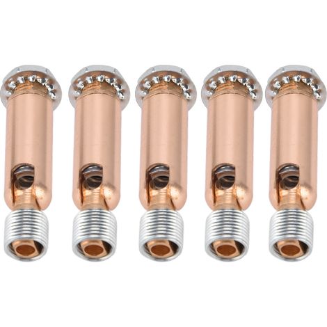 Stück M10 Schrägdeckenadapter für Deckenleuchten, Pendelleuchten, Kronleuchter, Schienenaufhängung, Zubehör, M10 Außenzahnradlenkgelenk, Roségold (1/5)