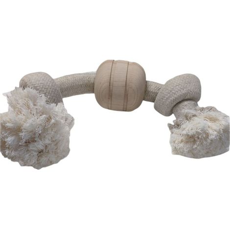 Corde géante à double nœud , dimensions : 3 cm de diamètre x 40 cm de longueur, jouet pour chien… (1/5)