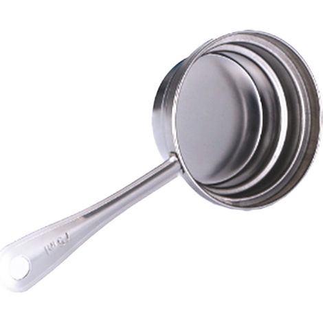 Tasse à Mesurer En Acier Inoxydable - 25 ml 50 ml 75 ml - Pour Ingrédients Solides Et Liquides - Usage Domestique Et Professionnel - Lot De 1 (1/5)